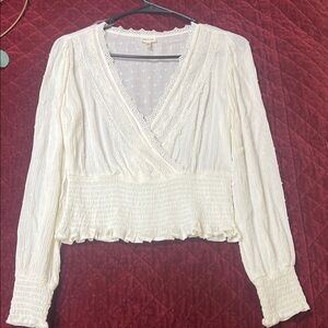 Self E Women’s XS long sleeve blouse Never worn